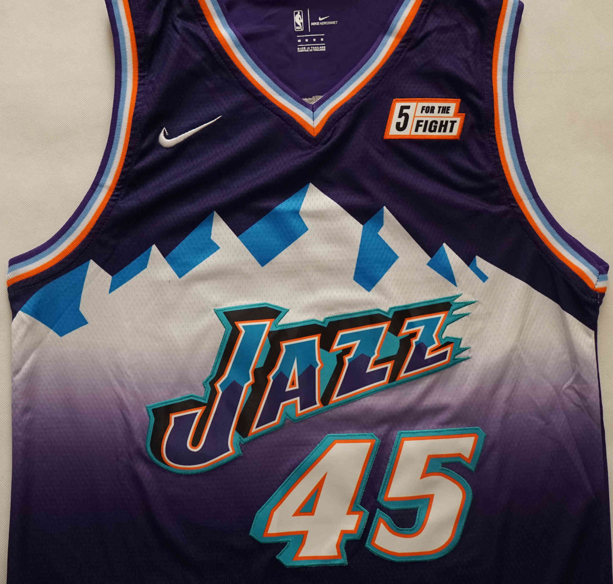 Men's Utah Jazz #45 Purple 2022-23 Classic Edition Swingman Jersey – Mountain Gradient