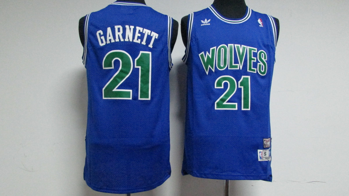 Men's Minnesota Timberwolves Kevin Garnett #21 1995 Retro Swingman Jersey