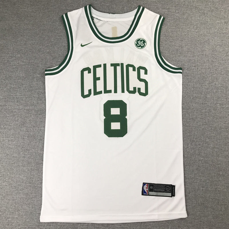 Men's Boston Celtics Kemba Walker #8 Nike 75th Anniversary Edition Swingman Jersey – White
