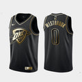 Custom Black & Gold Authentic Basketball Jersey