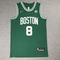 Men's Boston Celtics Kemba Walker #8 75th Anniversary Edition Swingman Jersey – Green