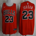 Men's Chicago Bulls #23 Michael Jordan Mitchell & Ness Red Hardwood Classics Authentic Jersey