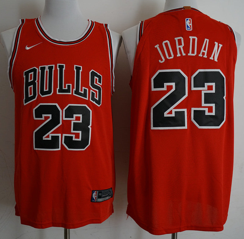 Men's Chicago Bulls #23 Michael Jordan Mitchell & Ness Red Hardwood Classics Authentic Jersey