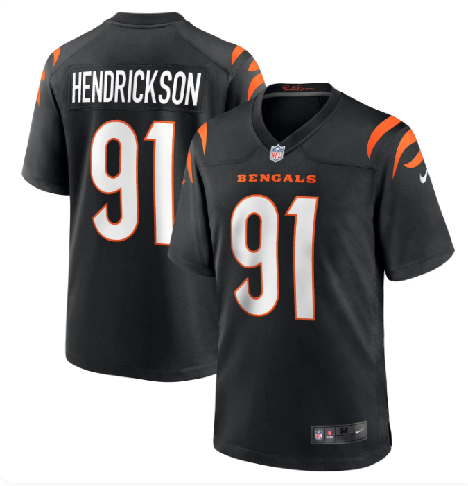 Men's Trey Hendrickson Cincinnati Bengals Nike Game Jersey | Black | Officially Licensed