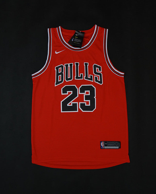 Men's Chicago Bulls #23 Michael Jordan Mitchell & Ness Red Hardwood Classics Authentic Jersey