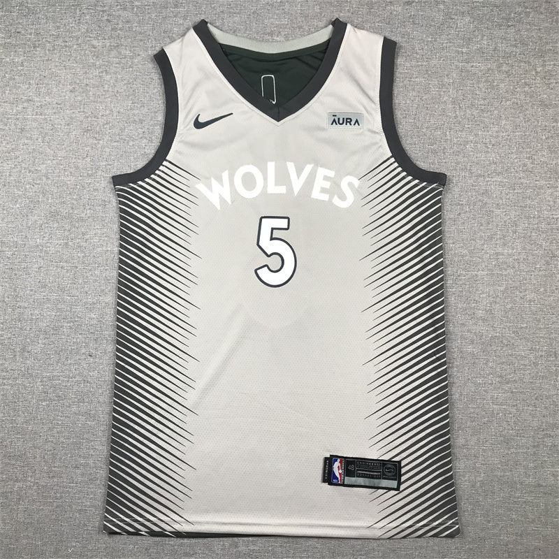 Men's Anthony Edwards Minnesota Timberwolves #5 Nike Swingman Player Jersey – Gray