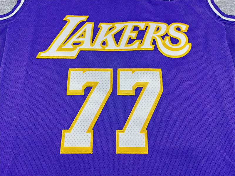 Los Angeles Lakers Luka Dončić #77 Purple Statement Edition Swingman Jersey