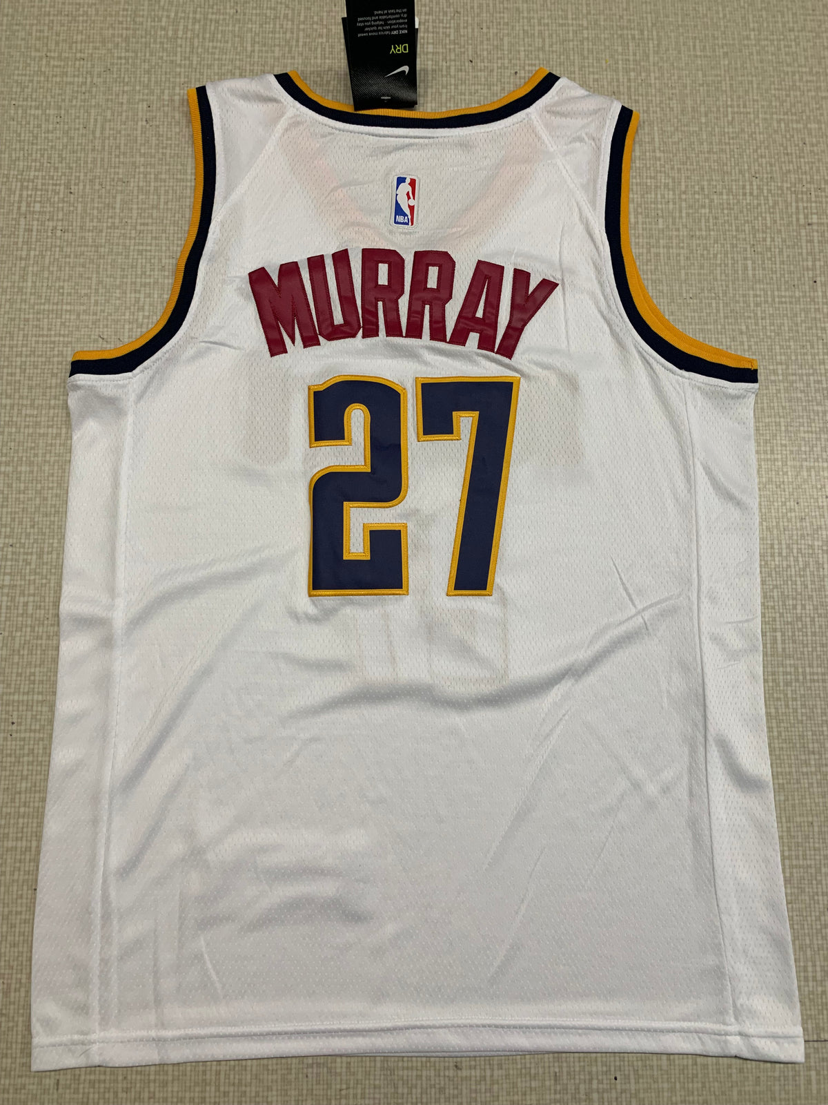 Men's Jamal Murray Denver Nuggets #27 Nike Association Edition Swingman Jersey – White