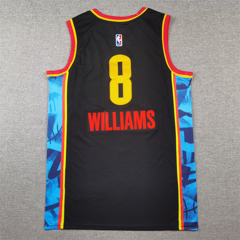 Oklahoma City Thunder Jalen Williams #8 Black 2024-25 City Edition Swingman Jersey