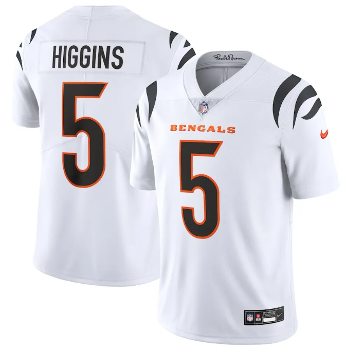 Men's Tee Higgins Cincinnati Bengals Jersey | White | Fully Stitched