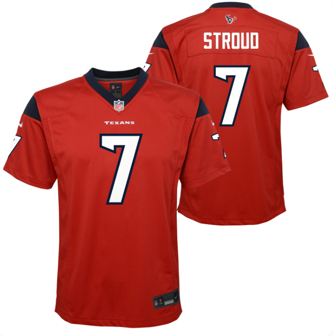 Youth C.J. Stroud Houston Texans Nike Alternate Red Game Jersey | Officially Licensed