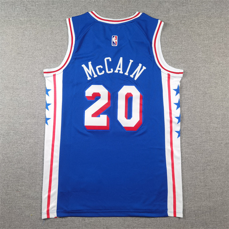 Men's Philadelphia 76ers Jared McCain #20 Royal Icon Edition Swingman Jersey