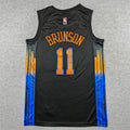 Men's New York Knicks Jalen Brunson #11 Black Swingman Jersey – Statement Edition