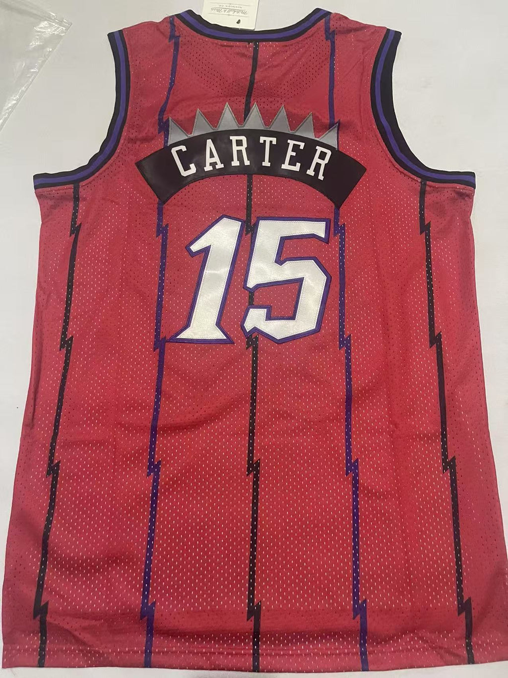 Men's Vince Carter Toronto Raptors #15 Mitchell & Ness 1998 Retro Swingman Jersey