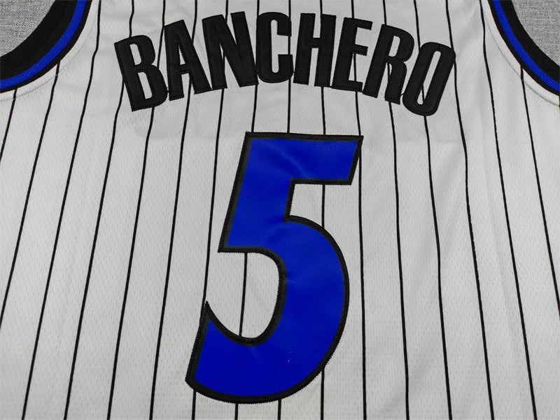 Men's Orlando Magic Paolo Banchero #5 White Swingman Jersey
