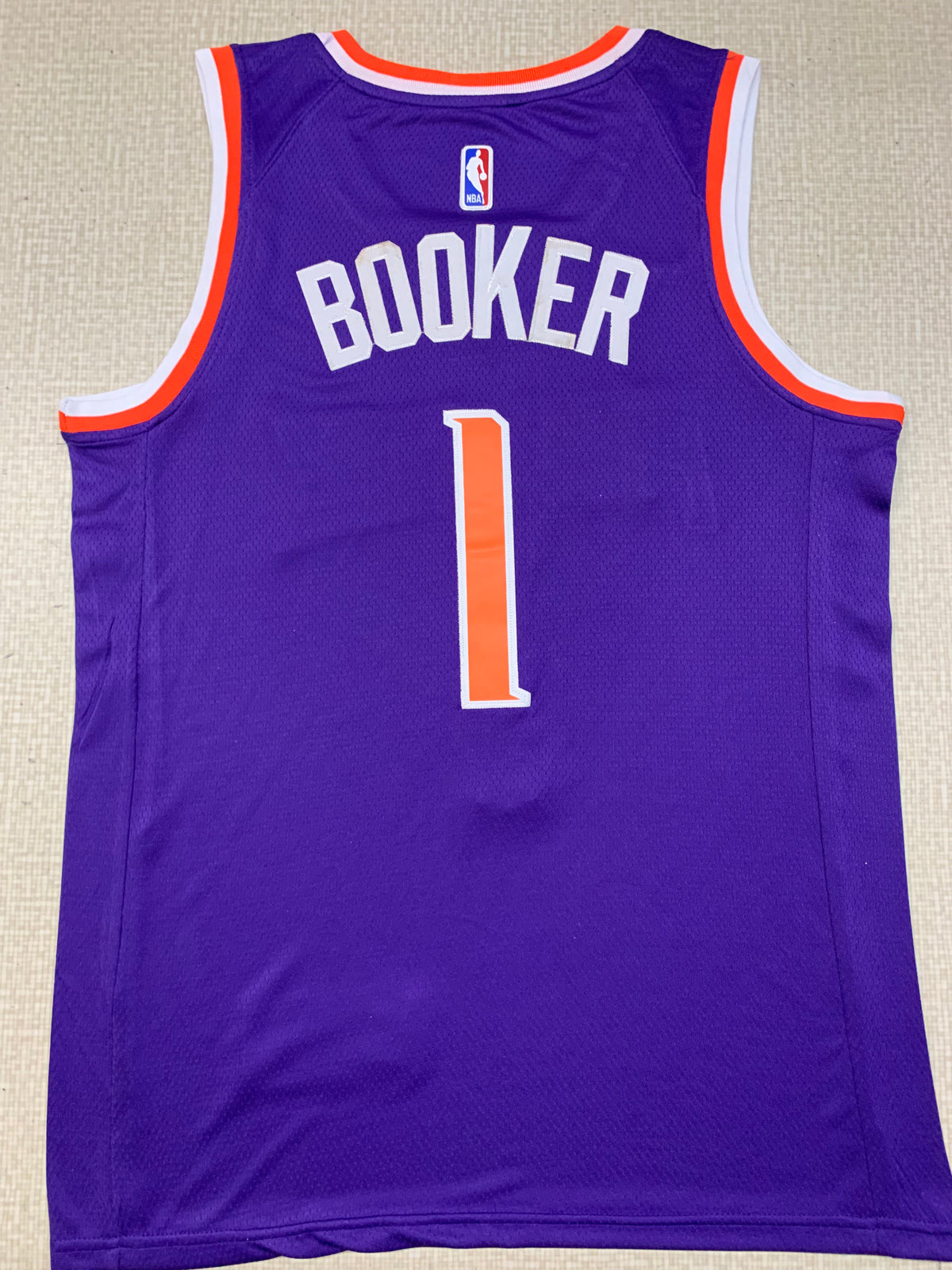 Men's Devin Booker Phoenix Suns #1 Nike Icon Edition Swingman Jersey – Purple
