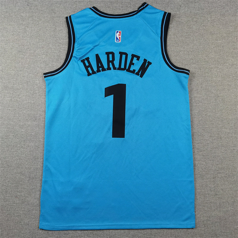 Men's LA Clippers #1 Blue 2025 City Edition Swingman Jersey
