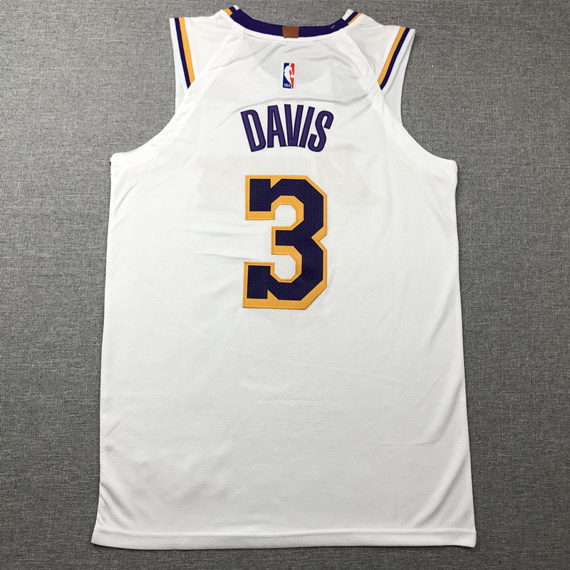 Men's Los Angeles Lakers Anthony Davis #3 City Edition Tribute Jersey – Icon White