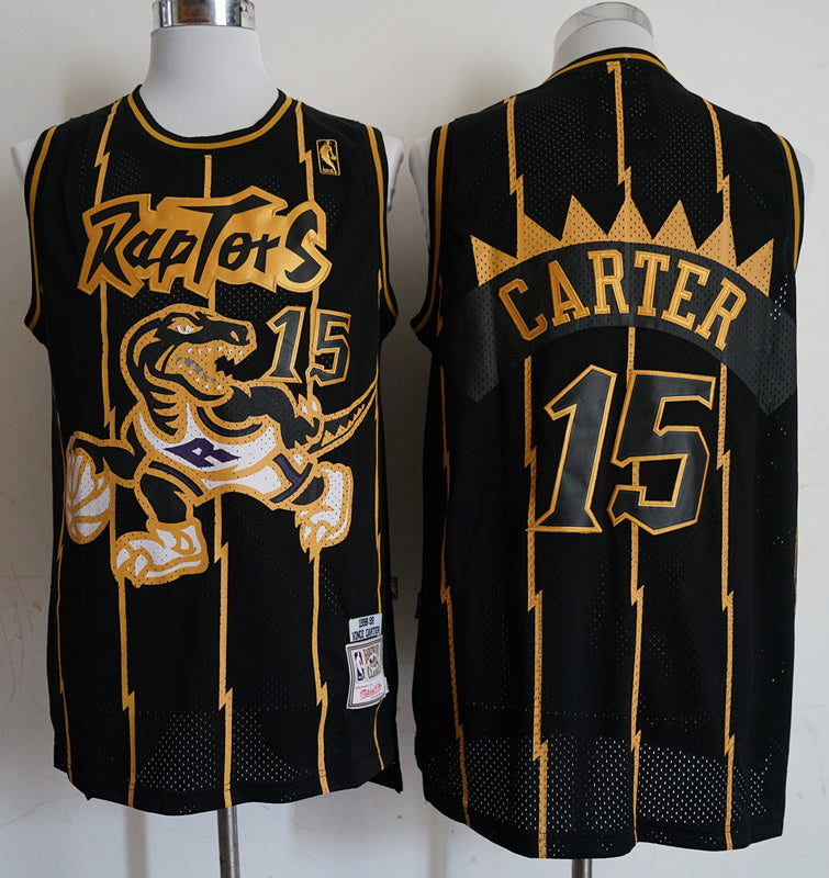 Men's Toronto Raptors Vince Carter #15 2024-25 City Edition Swingman Jersey – Black