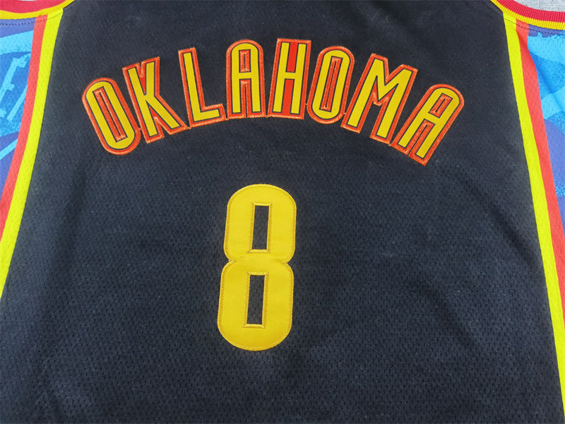 Oklahoma City Thunder Jalen Williams #8 Black 2024-25 City Edition Swingman Jersey