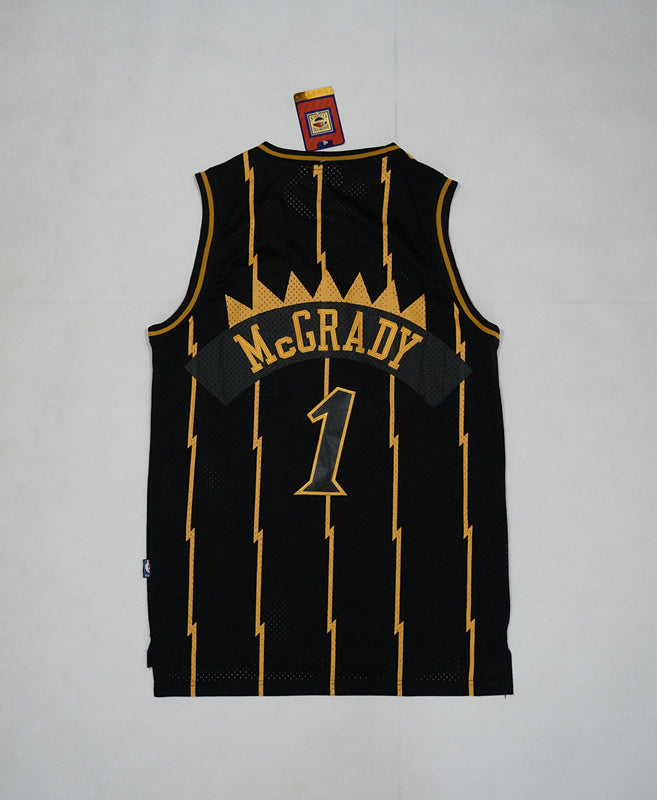 Men's Toronto Raptors Tracy McGrady #1 Mitchell & Ness 1998-99 Hardwood Classics Swingman Jersey – Black