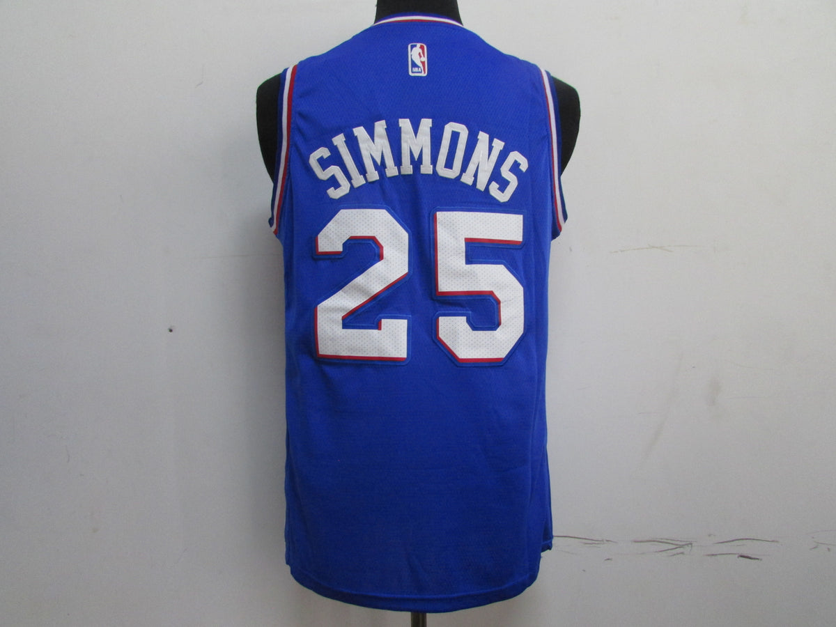 Ben Simmons #25 Philadelphia 76ers Blue Fast Break Replica Jersey