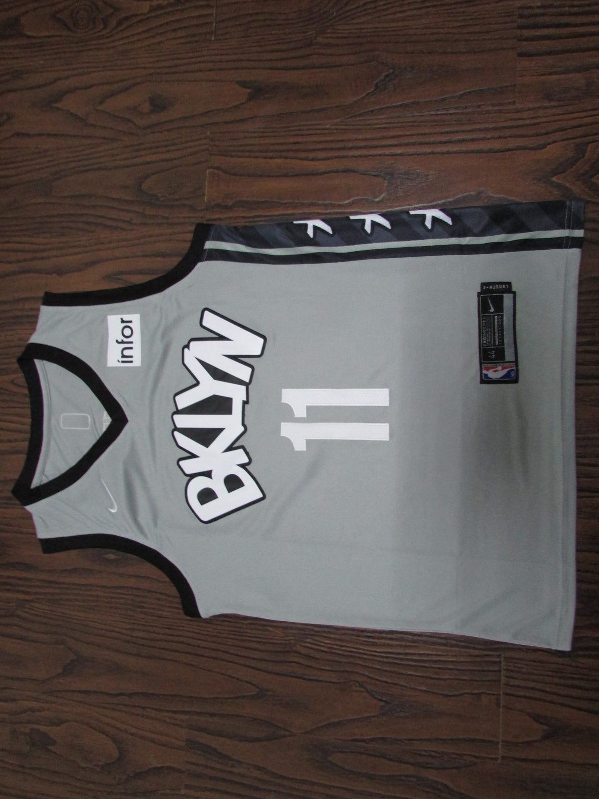 Men's Brooklyn Nets Kyrie Irving #11 Nike Grey Statement Edition Swingman Jersey
