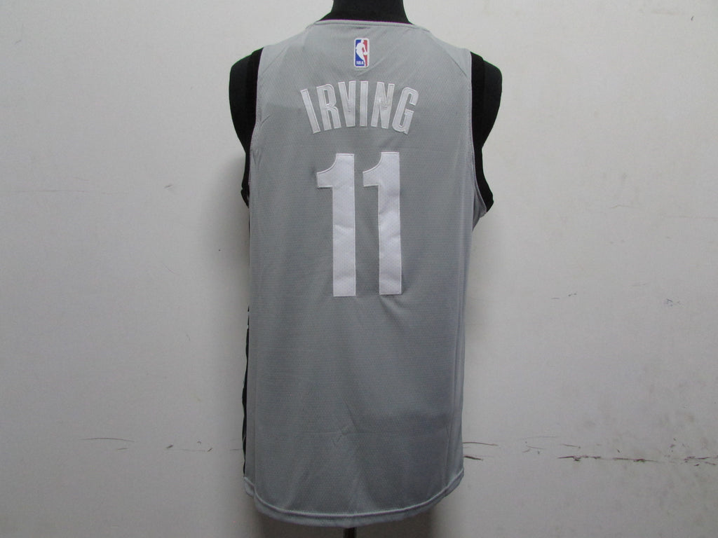 Men's Brooklyn Nets Kyrie Irving #11 Nike Grey Statement Edition Swingman Jersey