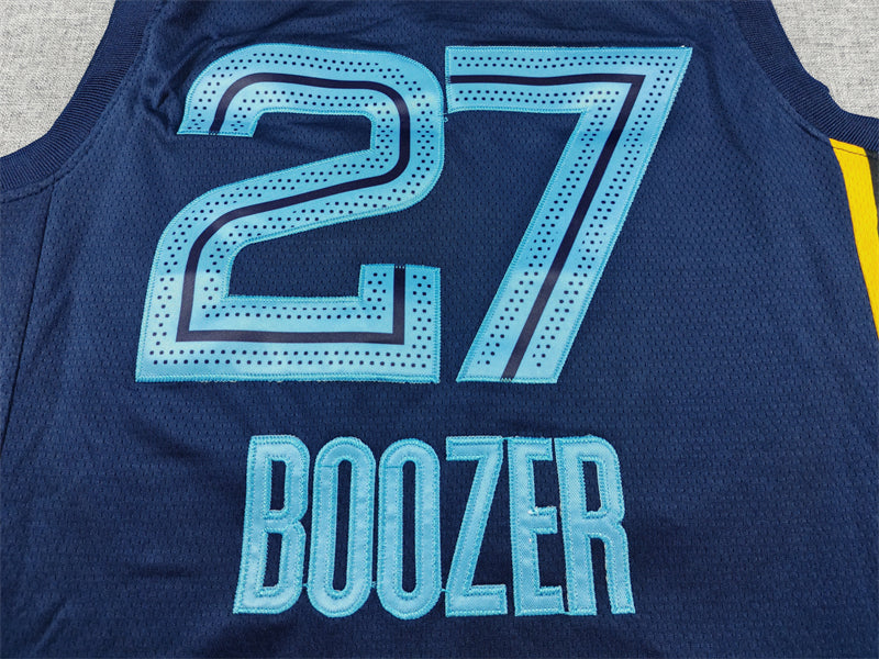 Men's Memphis Grizzlies Cameron Boozer #27 Navy Swingman Jersey – Icon Edition