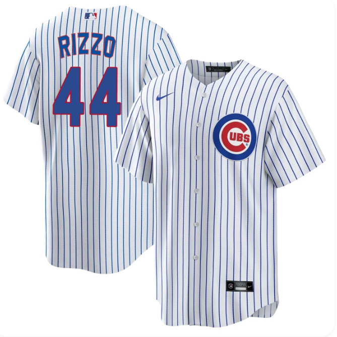 Anthony Rizzo #44 Chicago Cubs Nike Home Replica Jersey – Authentic Lettering