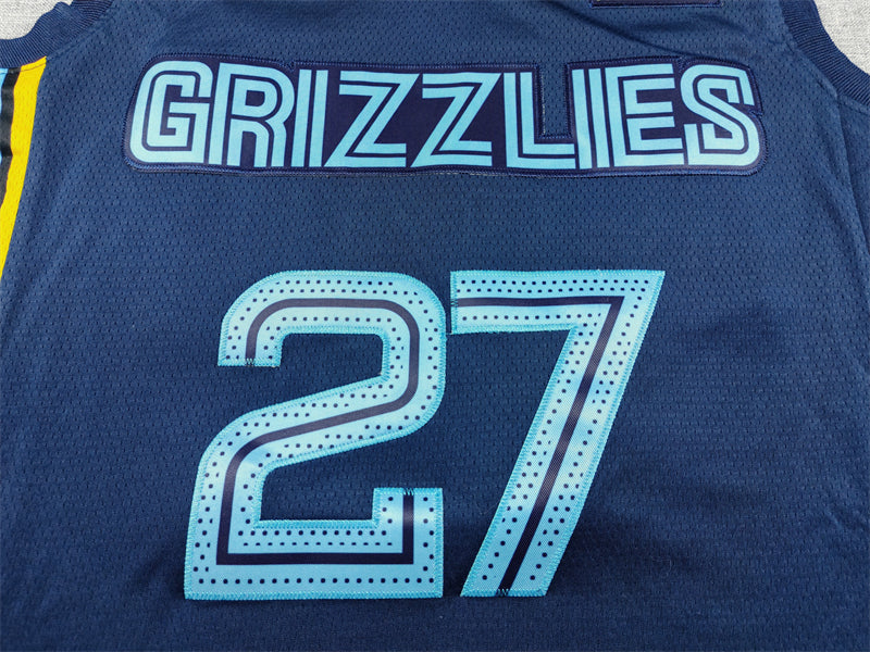 Men's Memphis Grizzlies Cameron Boozer #27 Navy Swingman Jersey – Icon Edition