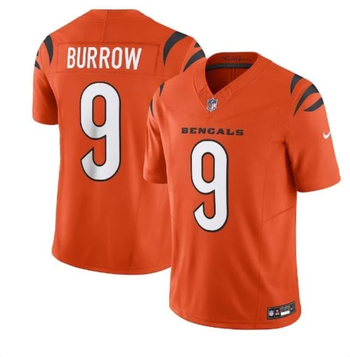 Men's Joe Burrow Cincinnati Bengals Nike Orange Vapor F.U.S.E. Limited Jersey