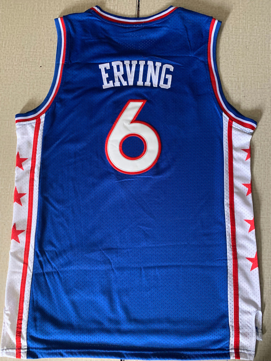 Men's Philadelphia 76ers Julius Erving #6 Mitchell & Ness 1976-77 Hardwood Classics Swingman Jersey – Royal Blue