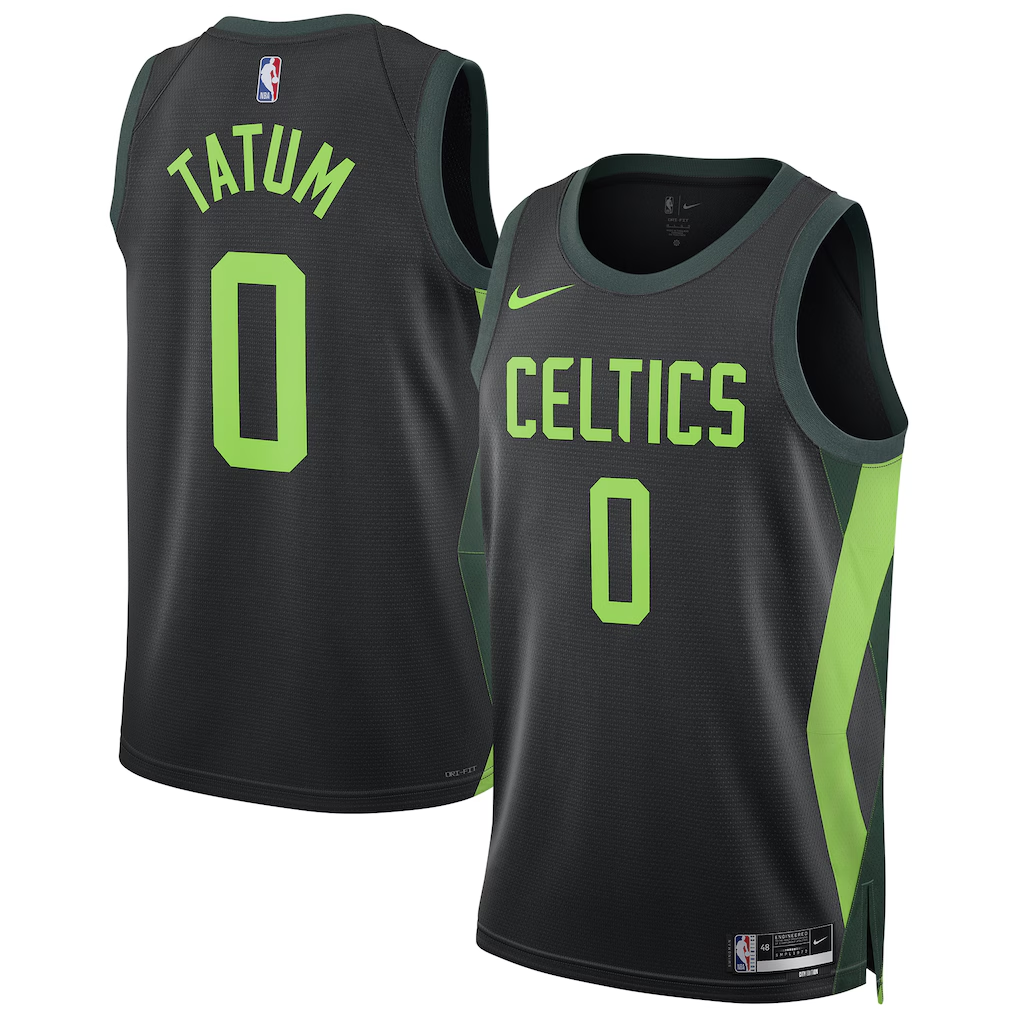 Men's Boston Celtics Jayson Tatum #0 Black Jordan Brand Statement Edition Swingman Jersey