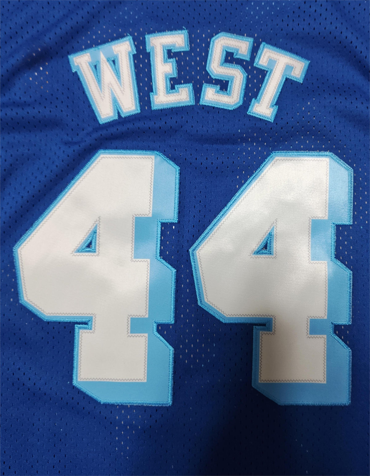 Men's Jerry West Los Angeles Lakers #44 Mitchell & Ness 1960-61 Authentic Jersey – Royal Blue