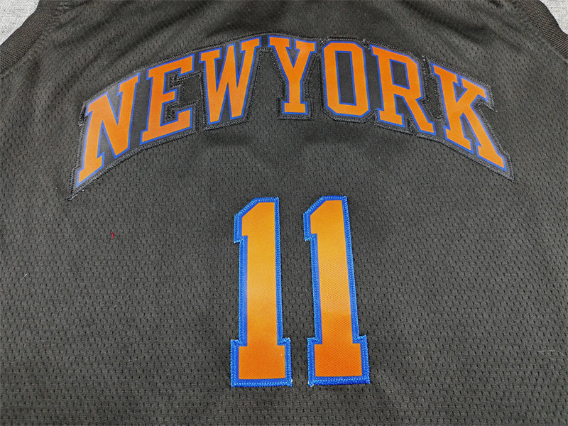 Men's New York Knicks Jalen Brunson #11 Black Swingman Jersey – Statement Edition