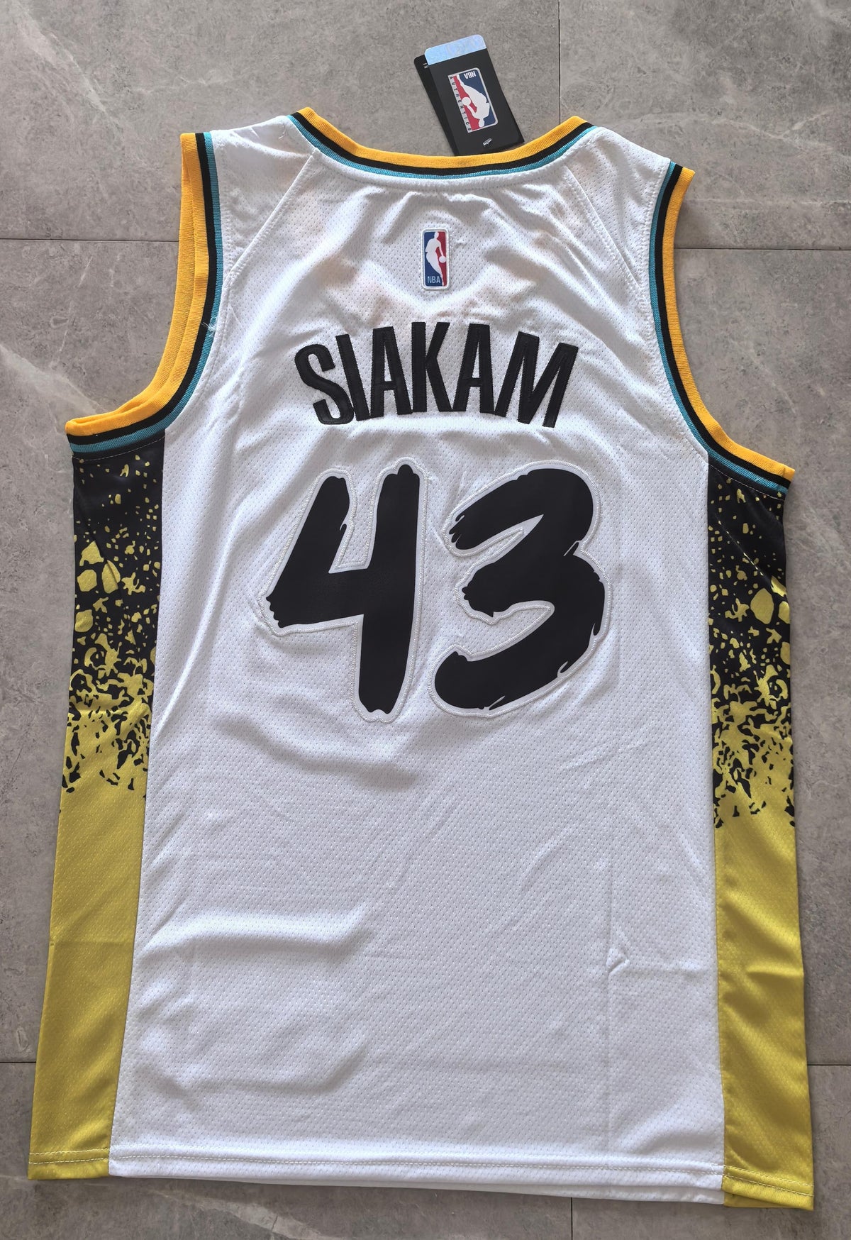 Men's Indiana Pacers Pascal Siakam #43 2024-25 City Edition Swingman Jersey – White