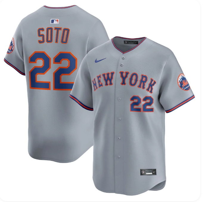 Juan Soto New York Mets Nike Road Limited Player Jersey - Gray