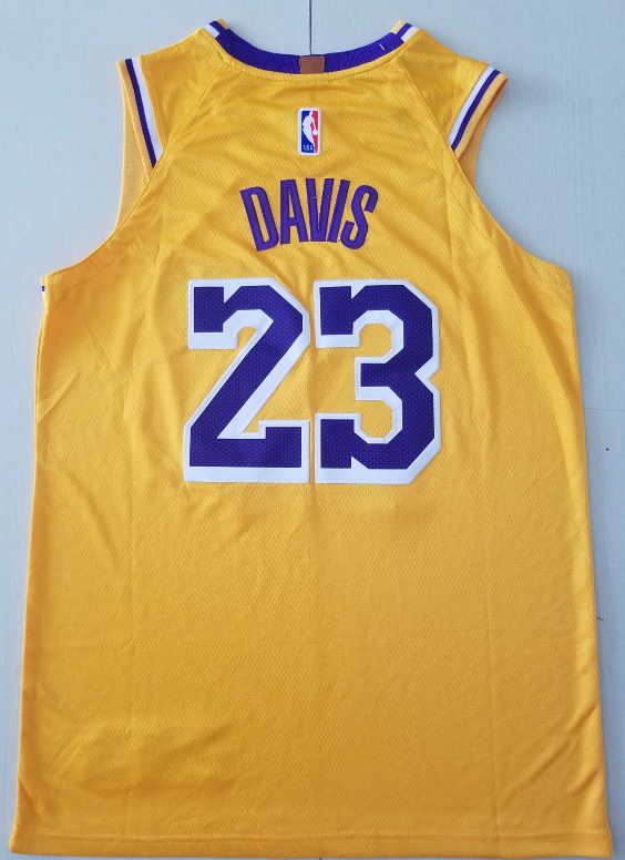 Men's Los Angeles Lakers Anthony Davis #3 Nike Icon Edition 2020 Swingman Jersey – Yellow