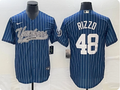 Men's New York Yankees Anthony Rizzo Black Player Jersey Joint Edition