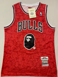 Men's Chicago Bulls x BAPE #93 Red 1997-98 Hardwood Classics Authentic Jersey