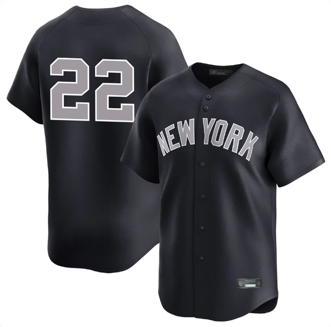 Ben Rice #22 New York Yankees Navy Alternate Limited Stitched Baseball Jersey