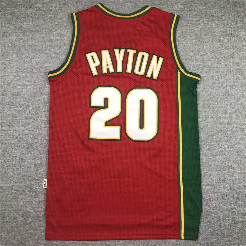 Seattle SuperSonics #20 Gary Payton 1995-96 Hardwood Classics Retro Jersey