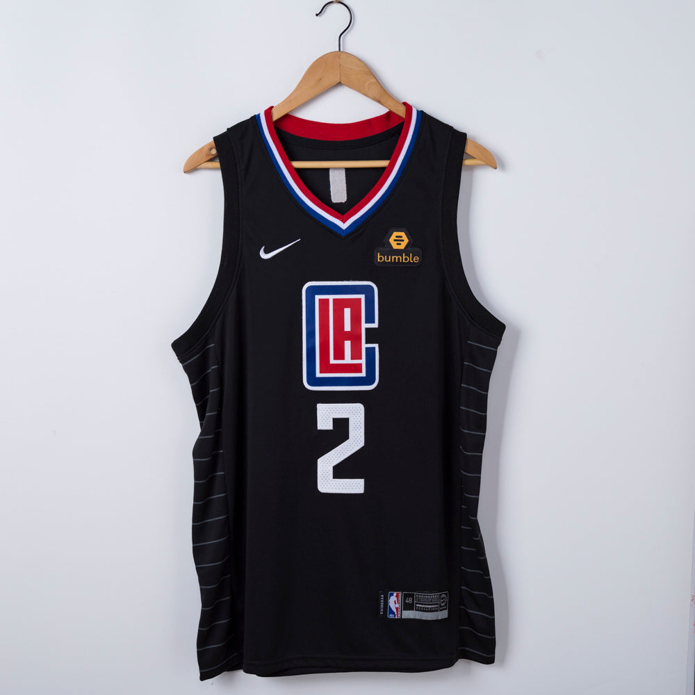 Men's LA Clippers Kawhi Leonard #2 Nike Navy Icon Edition Authentic Jersey