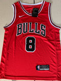 Men's Chicago Bulls Zach LaVine #8 Icon Edition Red Swingman Jersey