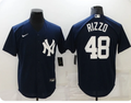 Men's New York Yankees Anthony Rizzo Black Player Jersey Joint Edition