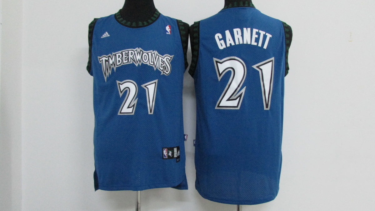 Men's Minnesota Timberwolves Kevin Garnett #21 1995 Retro Swingman Jersey